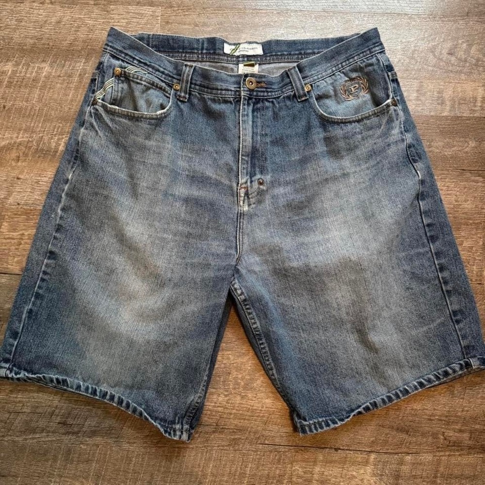 Phat Farm Classic Men' Denim Skater Shorts‎ Y2K  Size 38